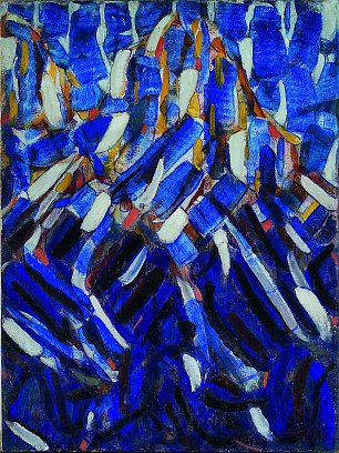Christian Rohlfs Abstraction the Blue Mountain Wandbild
